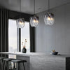 Diana Mattglas Pendelleuchte Grau Gefaltet Design Für Schlafzimmer Küche Café