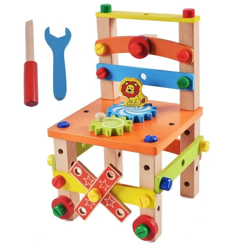 Holzwerkzeuge – Montessori Werkzeugkasten Aus Holz Zur Förderung Von Kreativität Und Motorik