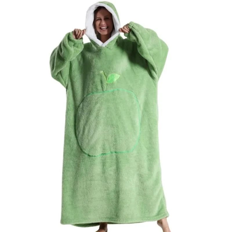 KUSCHELHOOD – Übergroßer Fleece Kapuzenpullover für Maximale Wärme & Gemütlichkeit Zuhause