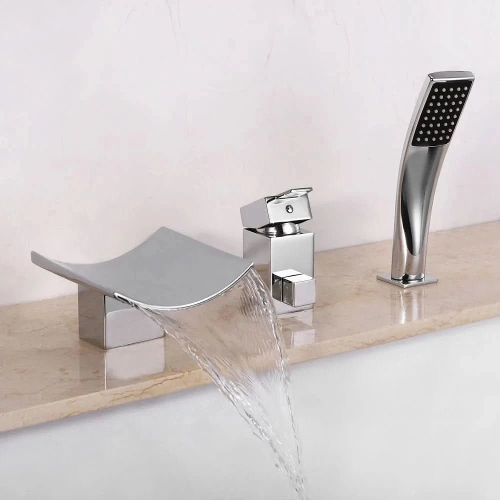 THARIX Luxuriöser Moderner Wasserfall-Wasserhahn Aus Messing Mit Keramischem Ventilkern