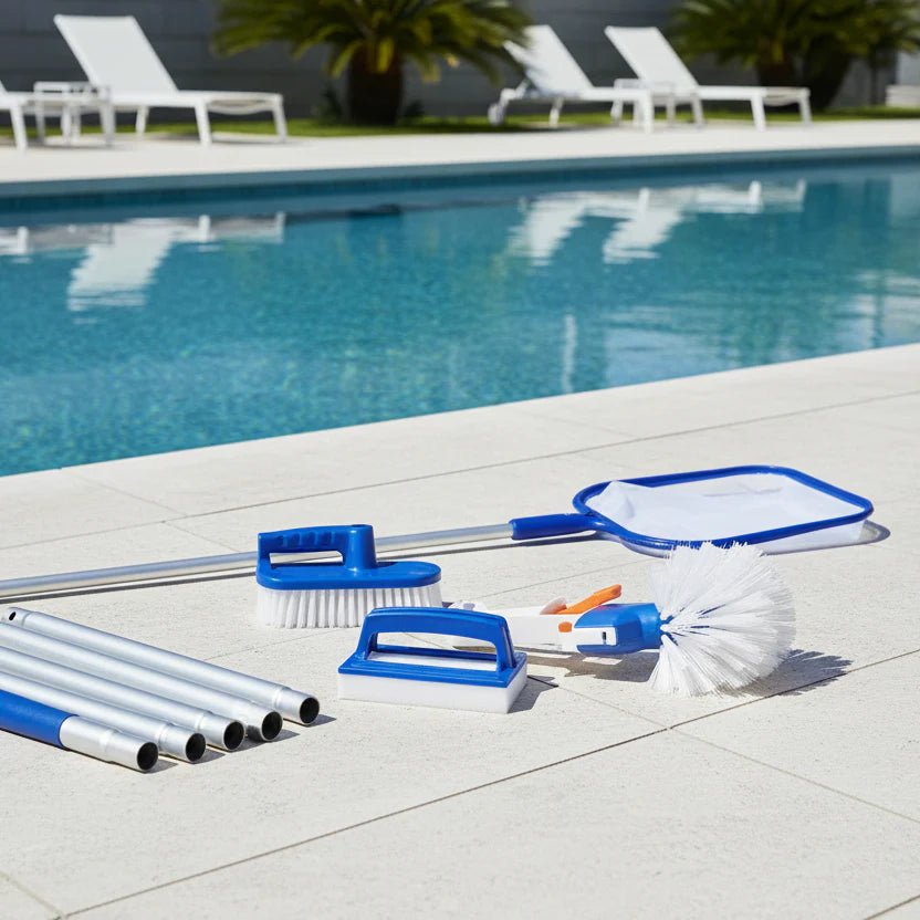 AQUAKIT – Komplettes Pool Reinigungsset mit Aluminiumstange