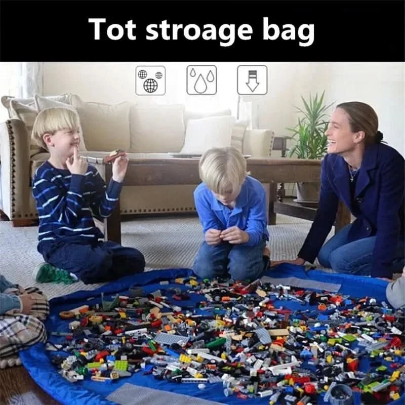 Spielzeug Lagerung Kissen – Spielzeugkissen & Spielmatte In Einem – Faltbarer Ordnungsbox Für Kinderzimmer