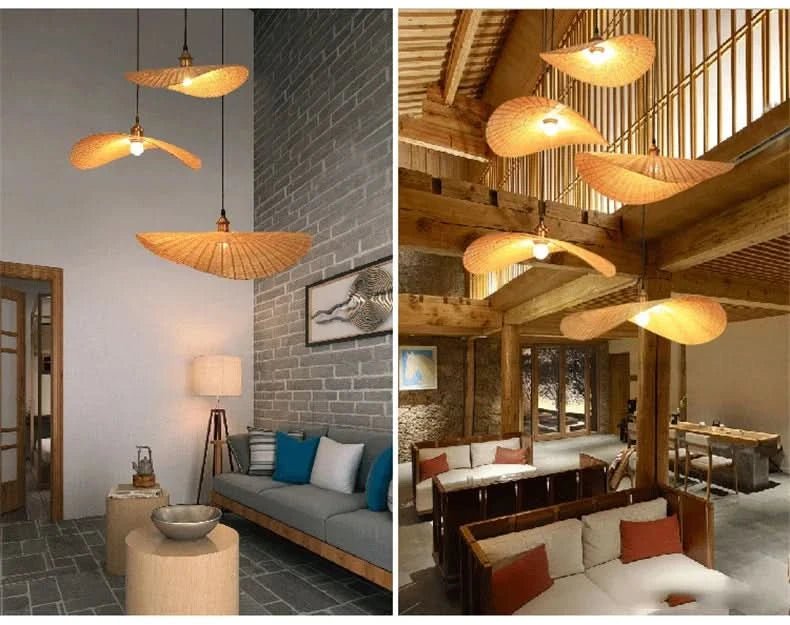 MARISE Moderne Rattan Loft Hängeleuchte