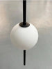 FLORENE Pendelleuchte Doppeldraht-Stangendesign Glasglobus