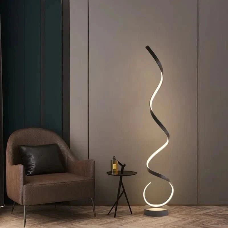 Istanbul LED Spirale Stehlampe Energiesparende Beleuchtung, Elegantes Design