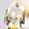 Shanghai Glas-Wandleuchte Goldene Metallfassung und Klares Glas