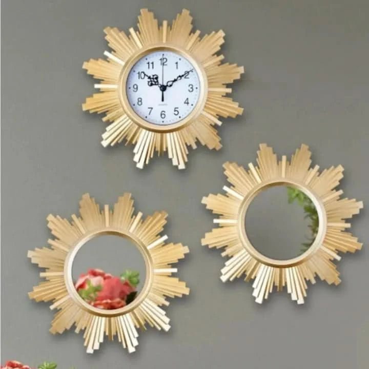 Lena - Luxuriöses Uhr- Und Spiegelset