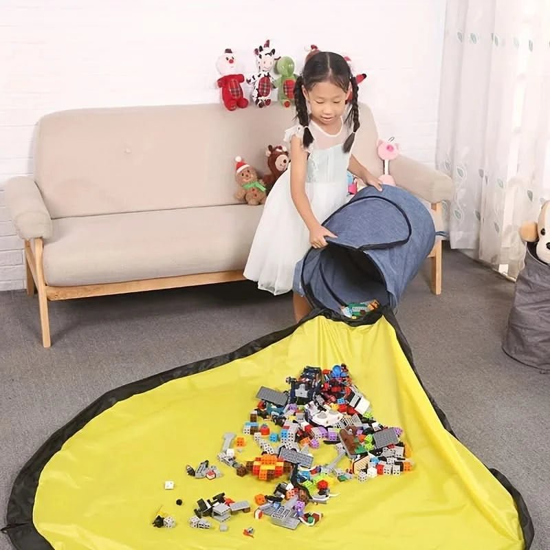 Spielzeug Lagerung Tasche – Aufbewahrungstasche Mit Spielmatte LEGO & Spielzeug – Tragbar Abnehmbar
