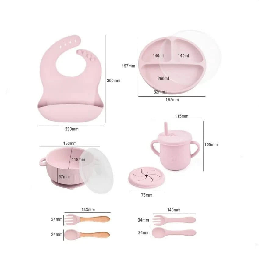 Spaßmahlzeit Set – Sicheres Baby-Geschirr Mit Buntem Design Für Stressfreie Mahlzeiten