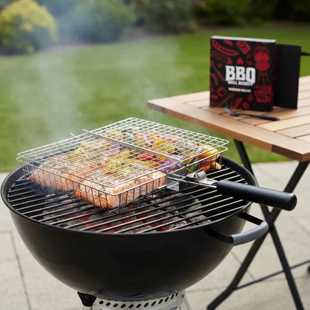 FLAMEFOLD – Faltbarer Edelstahl Grillkorb für Barbecue