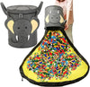 Filz Spielzeug Aufbewahrung Beutel – Faltbare Spielzeugtasche aus Filz mit Tiermotiv für Kinderzimmer & Spielmatten