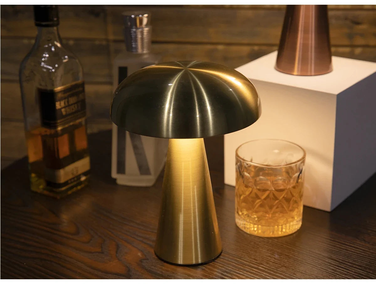 Metall Pilz Lampe