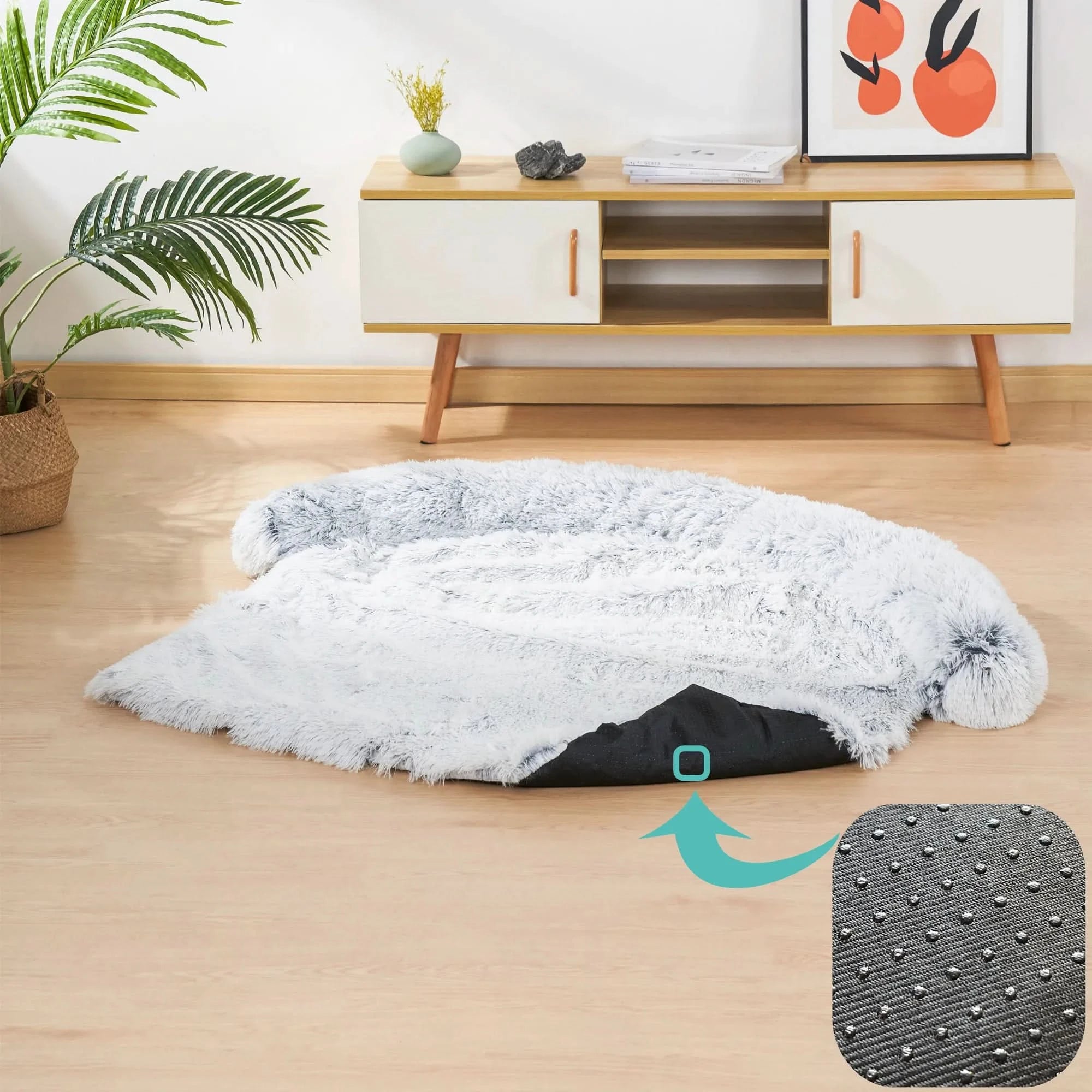 Quehy Tierbett – Waschbare Luxus-Kuscheldecke Für Hunde & Katzen