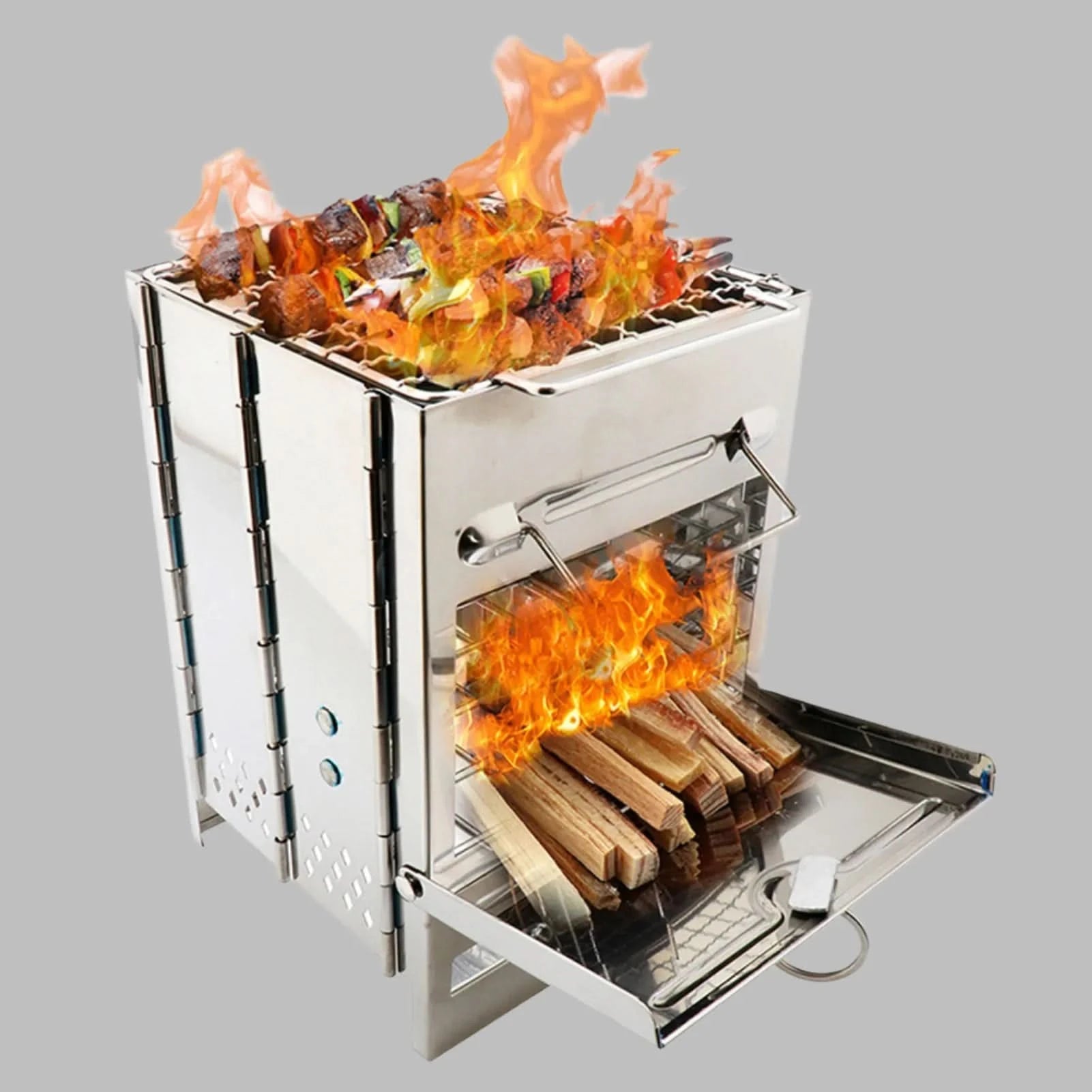 ÖkoCamping Klappbarer Holzofen – Kochen Und Grillen Ohne Strom Im Freien