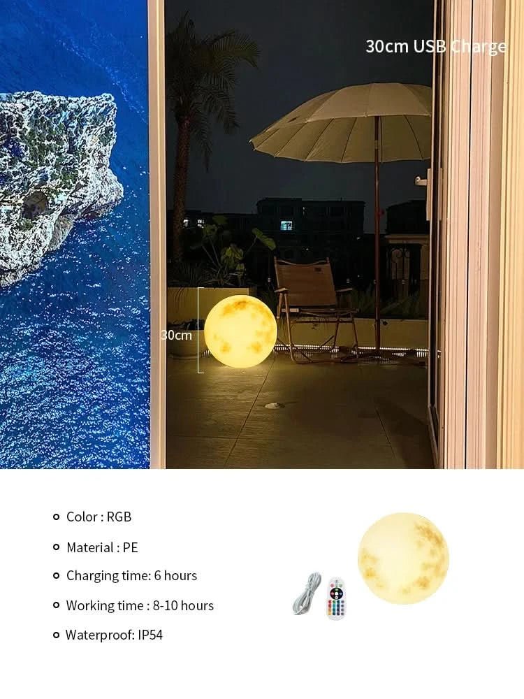 GLAVINA Mondlichter Innen Und Außen Wasserdichtes Gestaltung Intelligente Steuerung Garten Licht
