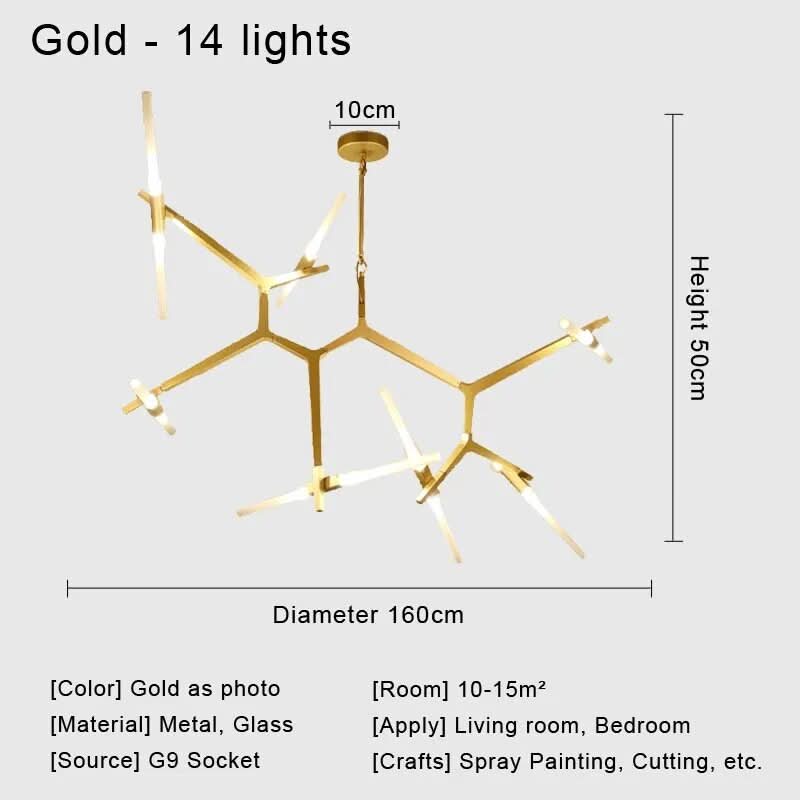 ORLETHIA – Moderne Deckenleuchte Aus Eisen Und Glas