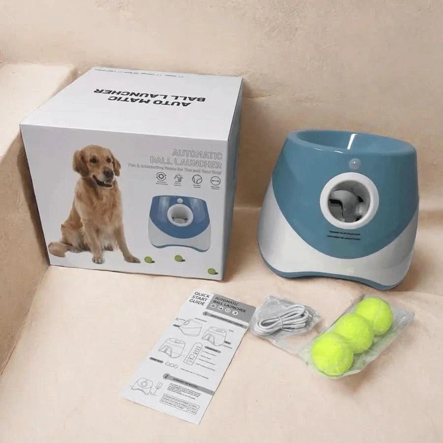 Hundesprint – Interaktiver Ballwerfer mit Wurfanpassung