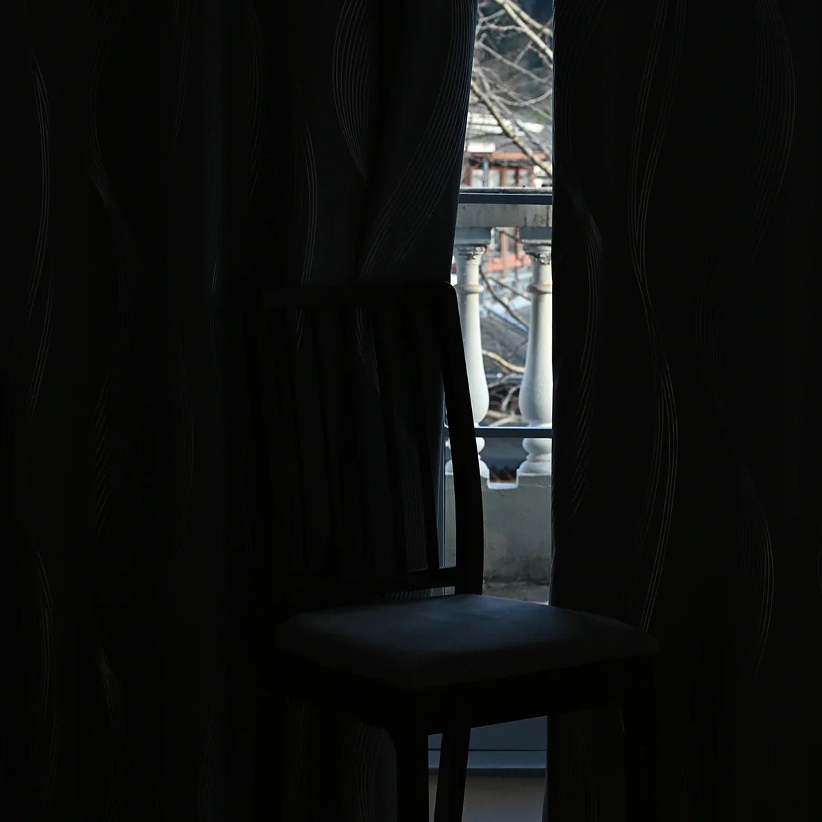 MARBLEVA – Elegante Verdunkelungsgardinen Mit Marmor- & Wellenmuster