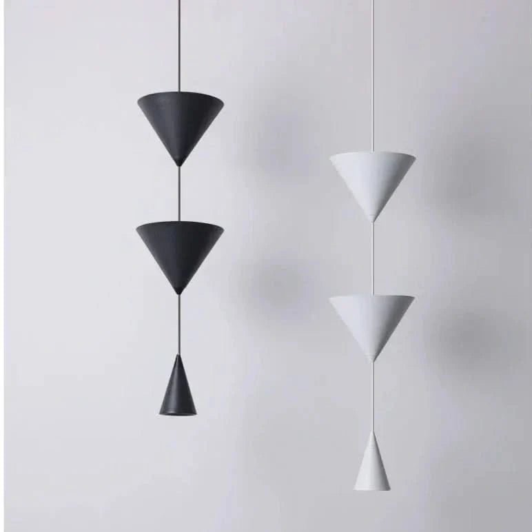 LUCINE Minimalistische Doppelkegel Pendelleuchte