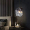 Diana Mattglas Pendelleuchte Grau Gefaltet Design Für Schlafzimmer Küche Café