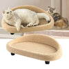 MiauHafen Nest – Stilvolles Katzenbett Mit Kratzfläche Und Kuschelkissen