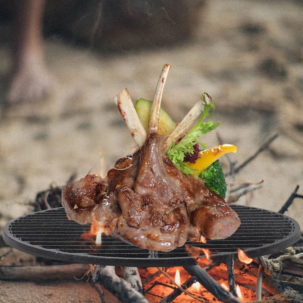 Wärmekreis – Rundes Gusseisen Grillrost Zum Scharfen Anbraten