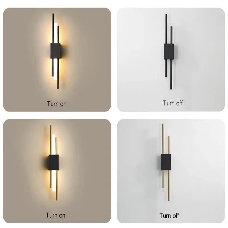 ARCGLINT – Moderne LED-Wandleuchte Aus Metall & Acryl Mit 3 Lichtfarben