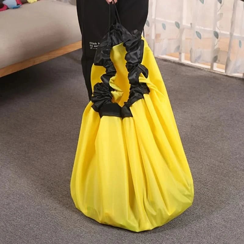 Spielzeug Lagerung Tasche – Aufbewahrungstasche Mit Spielmatte LEGO & Spielzeug – Tragbar Abnehmbar