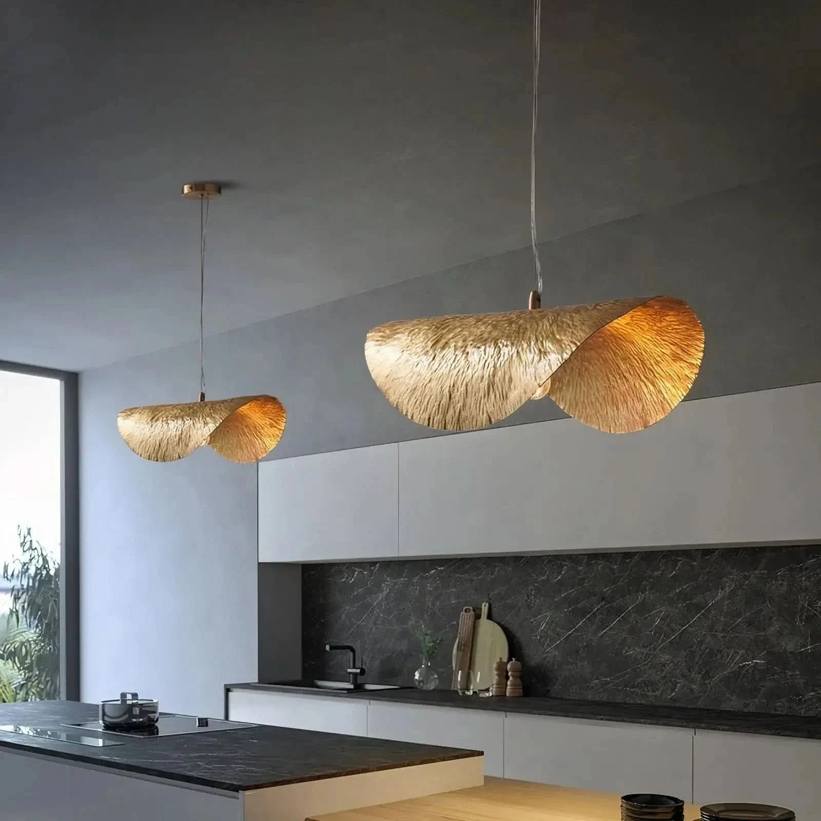 Dubai Kronleuchter LED-Bananenblatt Luxus Modernes Art-Déco Stil