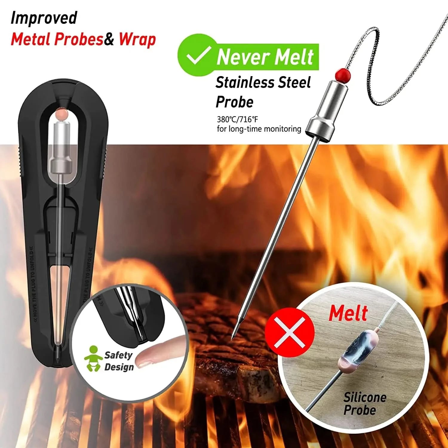 EcoTemp Pro – Kabelloses Fleischthermometer für BBQ & Grill-3