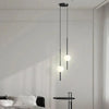 FLORENE Pendelleuchte Doppeldraht-Stangendesign Glasglobus