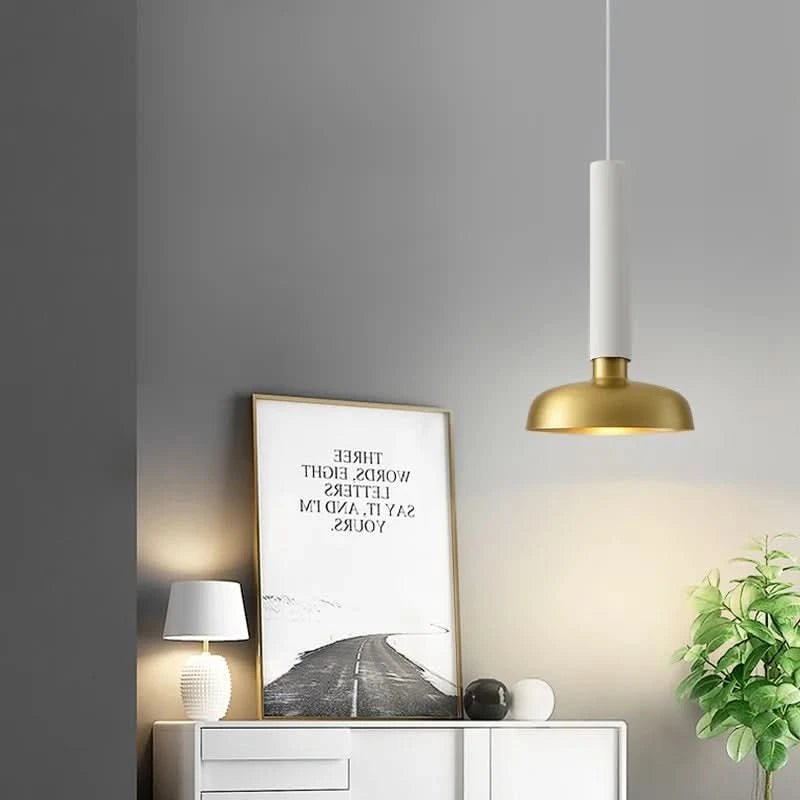 ELVINA Messing Minimalistische Industrielle Deckenleuchte