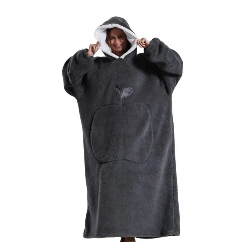 KUSCHELHOOD – Übergroßer Fleece Kapuzenpullover für Maximale Wärme & Gemütlichkeit Zuhause