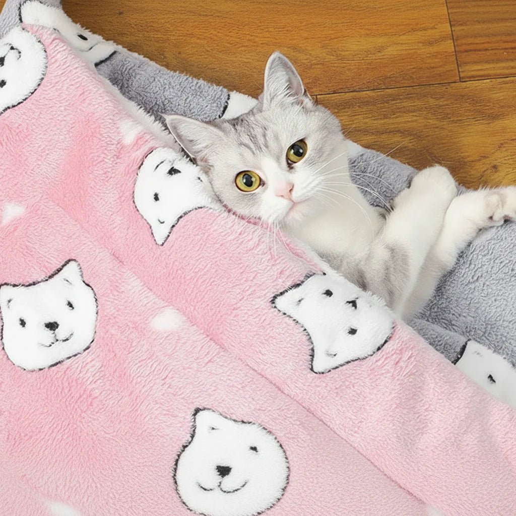 WARMFEST – Warme Flanell Schlafmatte Für Hunde & Katzen