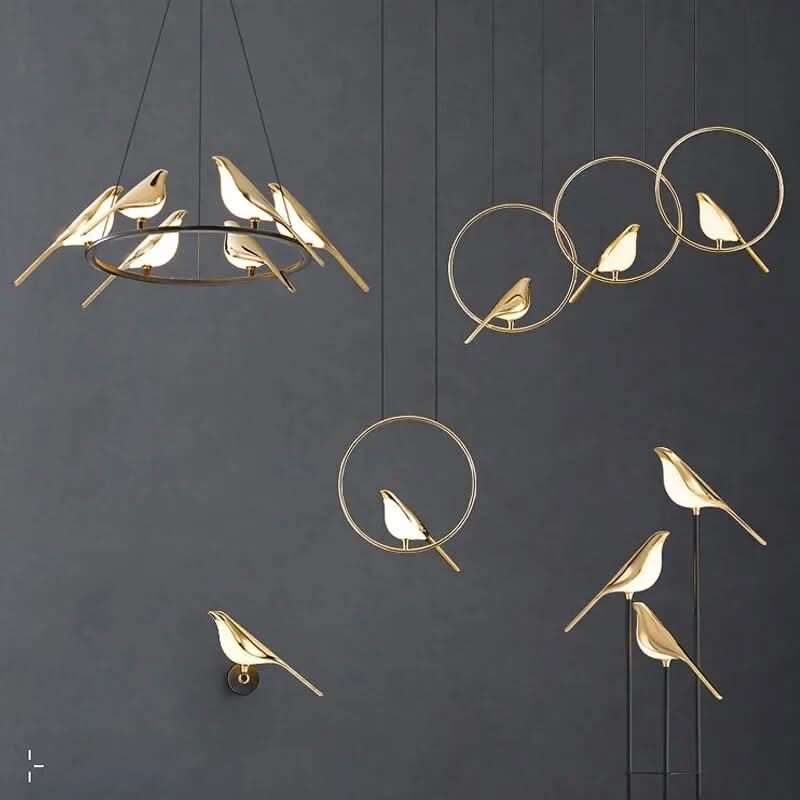 VIVIENNE Himmlischer Vogel-Kronleuchter Deckenleuchte Mit Dimmbarem Licht