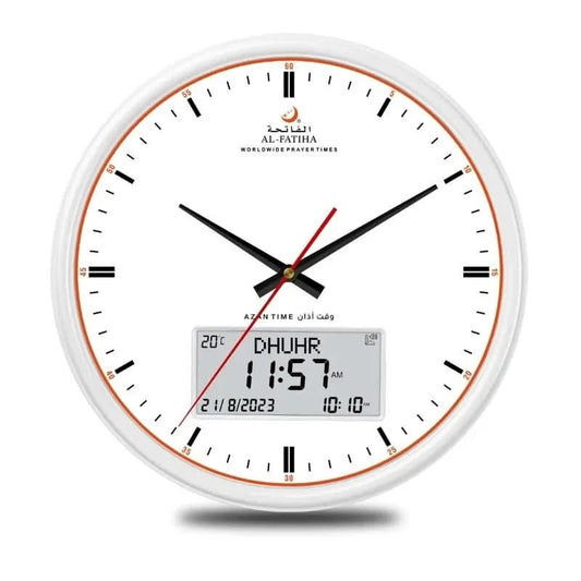 Zamora Zeit Gebet Uhr – Automatisch Azan-Gebetsuhr Für 6500+ Orte (Digital & Analog, 10 Azan-Klänge)