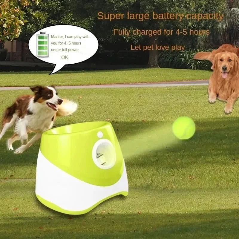 Hundesprint – Interaktiver Ballwerfer mit Wurfanpassung