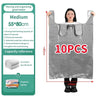 HDPE Aufbewahrung Taschen – Aufbewahrungstaschen mit großer Kapazität für Kleidung, Spielzeug & Bettwäsche – 10er-Satz