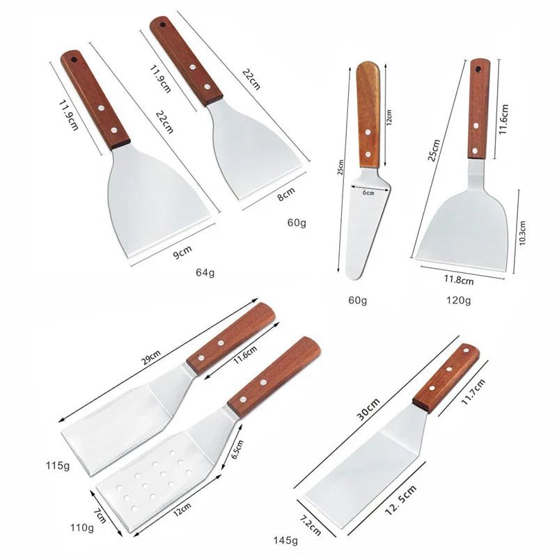 Grillspatel – Edelstahl Grillspatel & Barbecue Schaber