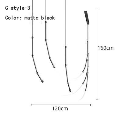 SYLVESSA – Moderne Deckenleuchte in Matt Schwarz und Bronze