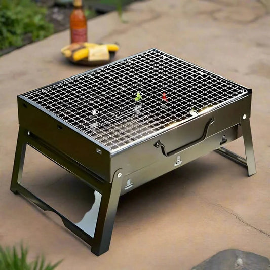CampFlare Holzkohle Grill – Kompakt & Robust Für Unterwegs Grillen