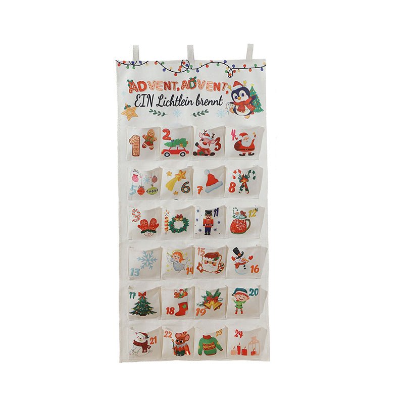 MADEFORYULE – Selbstbau-Adventskalender Aus Stoff Mit 24 Taschen Für Kreative Weihnachtsfreude