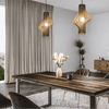 LIGAYA Hängelampe Vogelkäfig Inspiriertes Design Warme Holzelemente Skandinavische Raffinesse