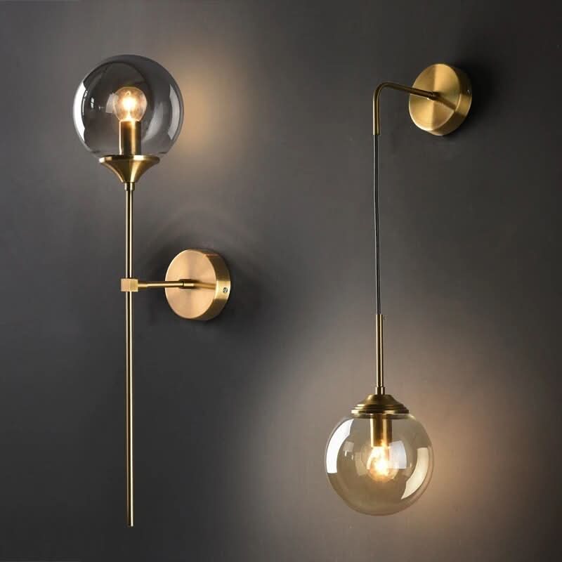 Celesti Wandlampe Modernes Glasstein Und Eisen Beleuchtung
