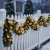 FESTITWINE – Beleuchtete Rattan-Weihnachtsgirlande Mit Warmweißen LED-Lichtern