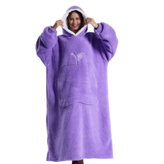 KUSCHELHOOD – Übergroßer Fleece Kapuzenpullover für Maximale Wärme & Gemütlichkeit Zuhause