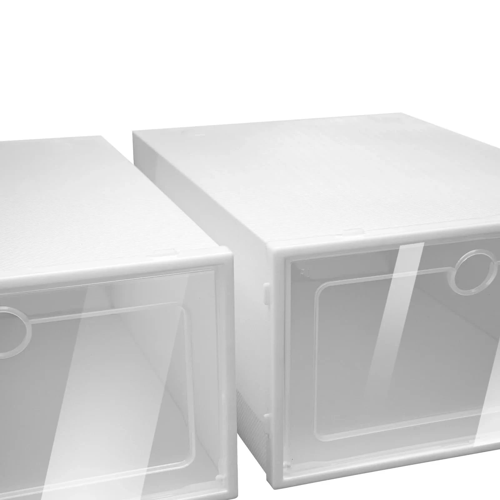 Schuhbox Aufbewahrung Set – 24 Stapelbare & Klare Schuhkartons für Platzsparende Ordnung & Überblick