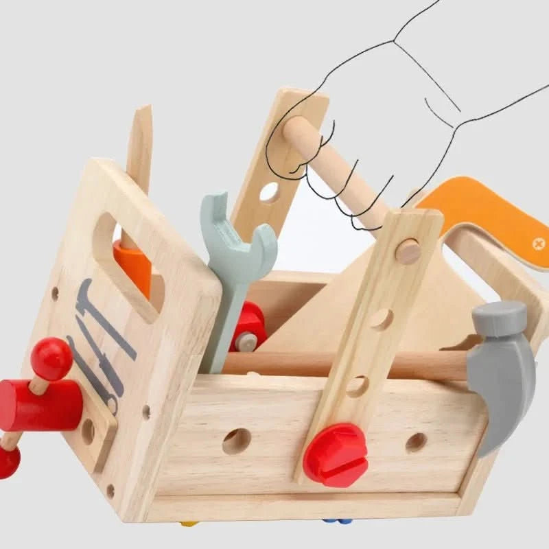 Holzwerkzeuge – Montessori Werkzeugkasten Aus Holz Zur Förderung Von Kreativität Und Motorik