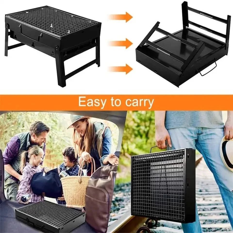 CampFlare Holzkohle Grill – Kompakt & Robust Für Unterwegs Grillen