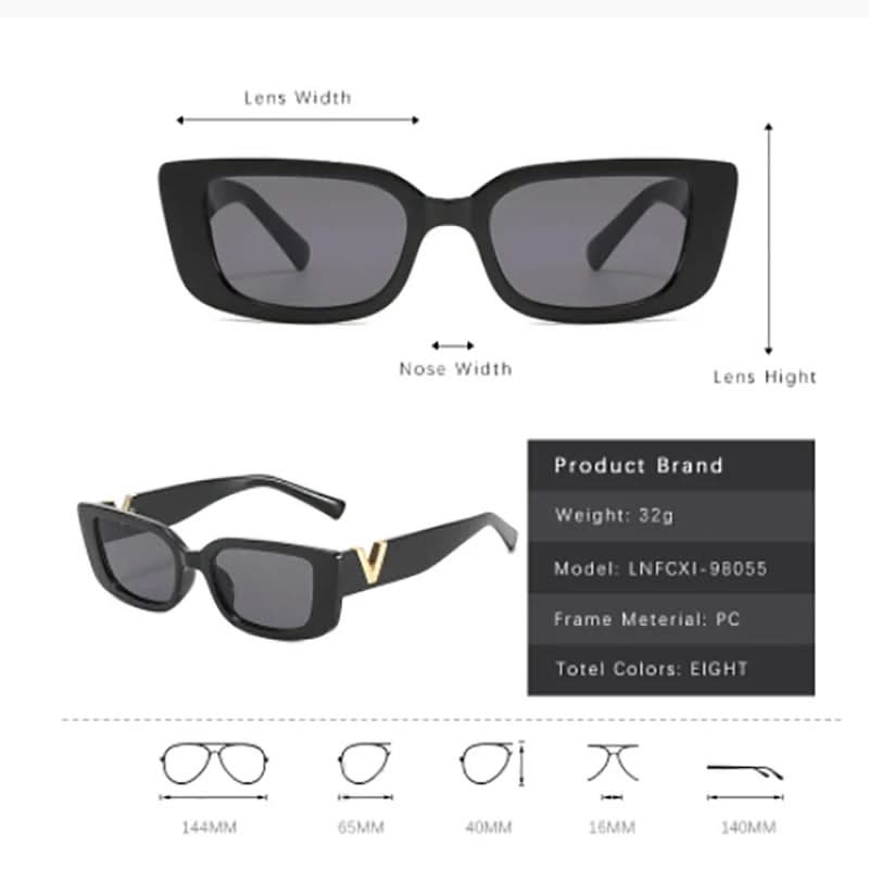 LUXEGLAM – Stylische Retro Katzen Auge Sonnenbrille Mit UV400-Schutz